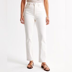 Abercrombie Curve Love Ultra High Rise 90s Ankle Straight Jean 25
